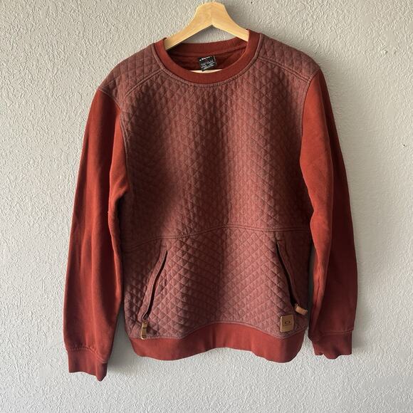 Vintage Oakley Orange Red Pullover Crewneck Sweatshirt Men’s Large Textured - Picture 1 of 6